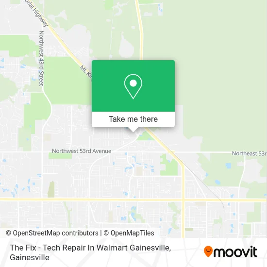 The Fix - Tech Repair In Walmart Gainesville map