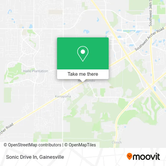 Sonic Drive In map