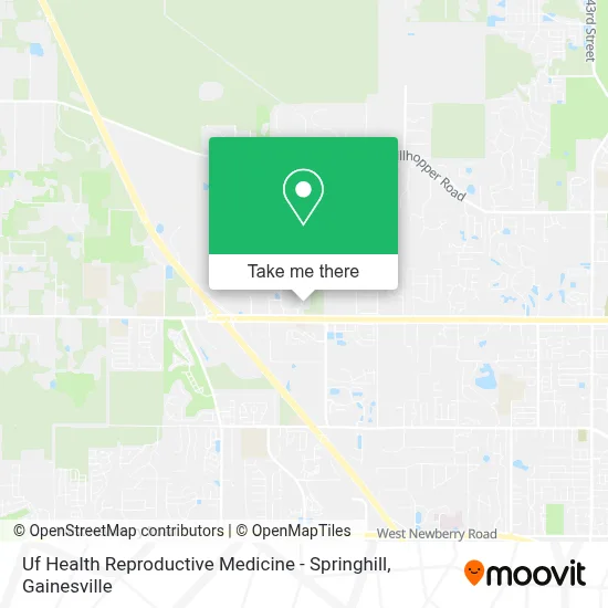 Uf Health Reproductive Medicine - Springhill map