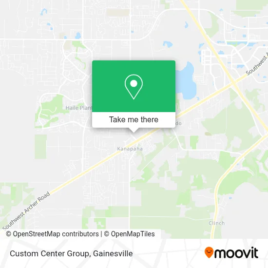 Custom Center Group map