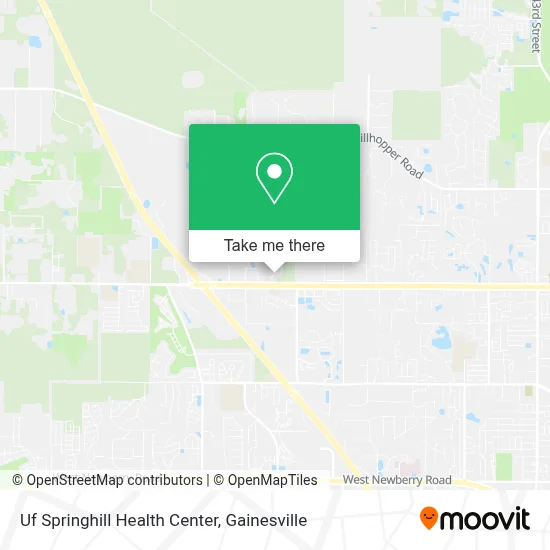 Uf Springhill Health Center map