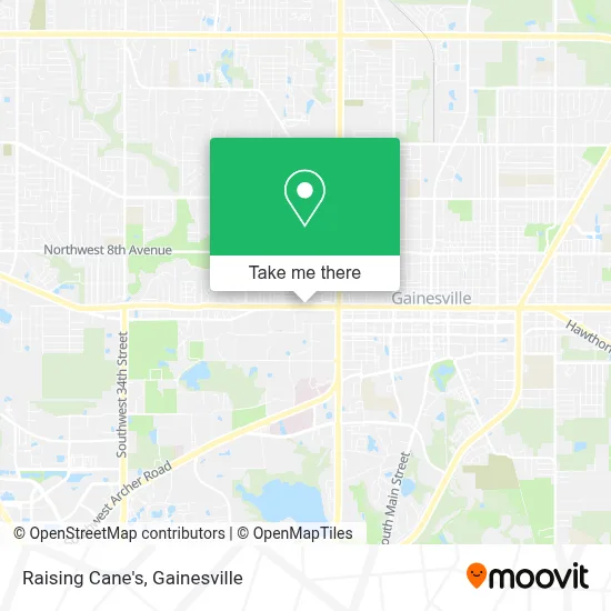 Raising Cane's map