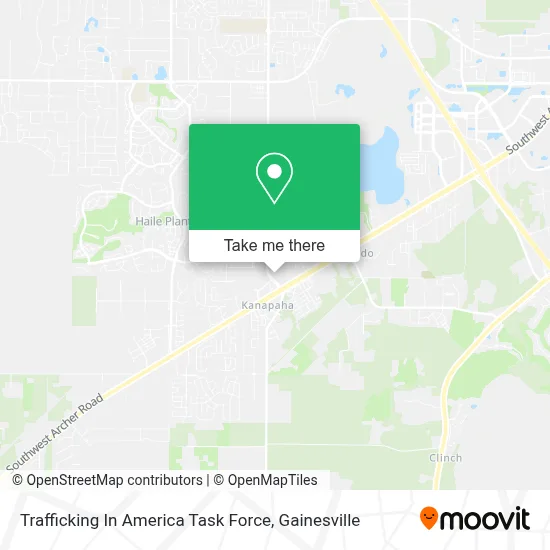 Trafficking In America Task Force map