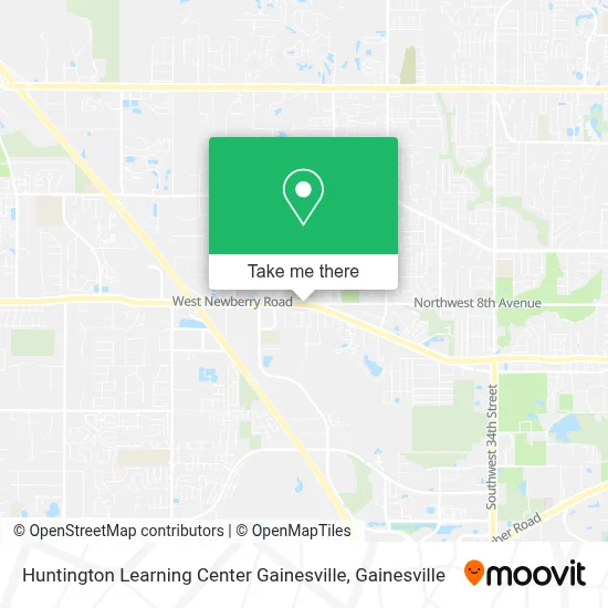 Huntington Learning Center Gainesville map