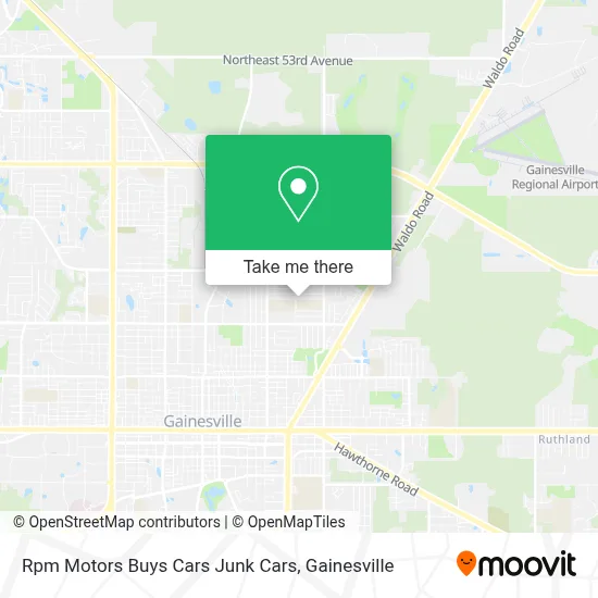 Rpm Motors Buys Cars Junk Cars map