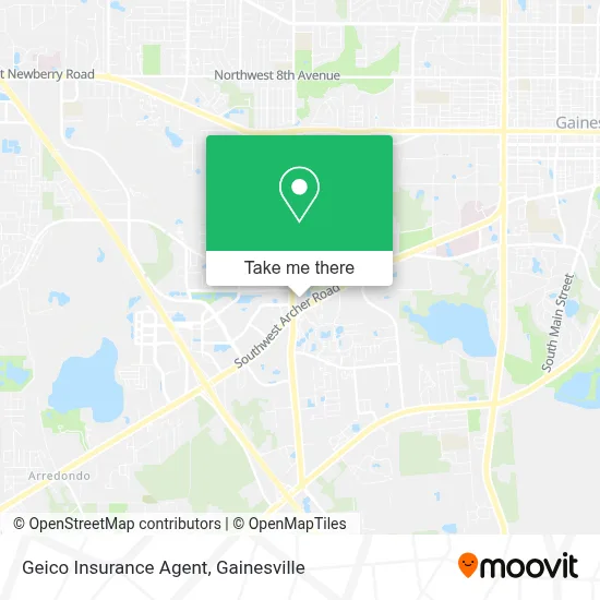 Geico Insurance Agent map