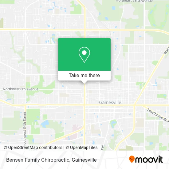 Bensen Family Chiropractic map