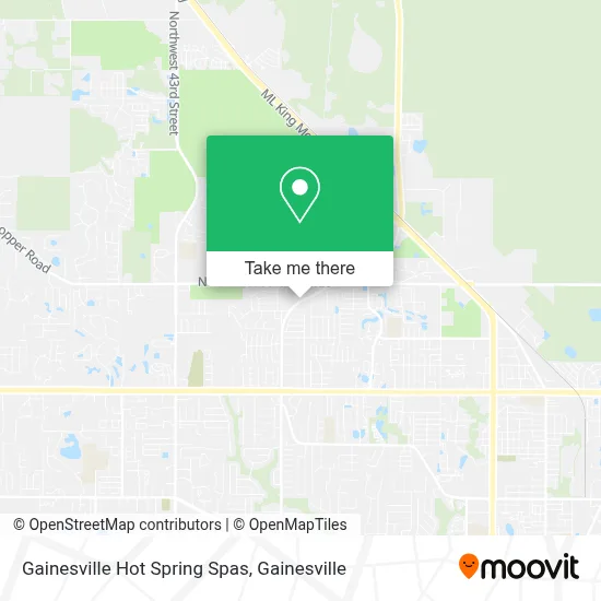 Gainesville Hot Spring Spas map