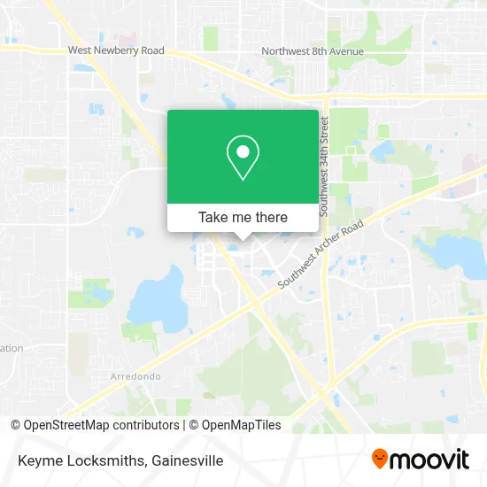 Keyme Locksmiths map
