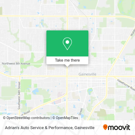 Adrian's Auto Service & Performance map