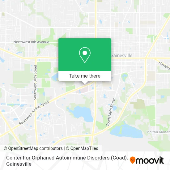 Center For Orphaned Autoimmune Disorders (Coad) map