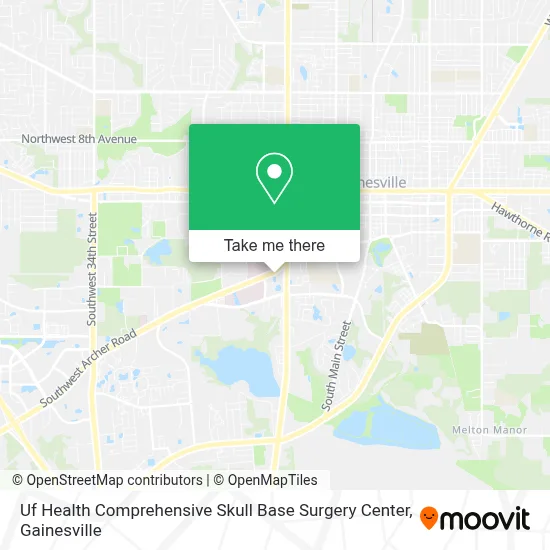 Uf Health Comprehensive Skull Base Surgery Center map