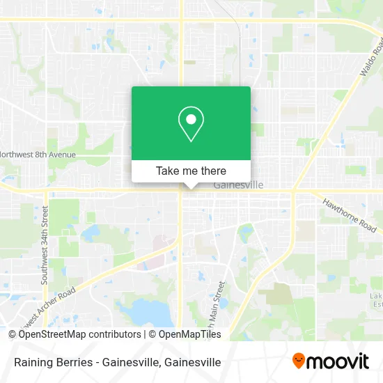 Raining Berries - Gainesville map