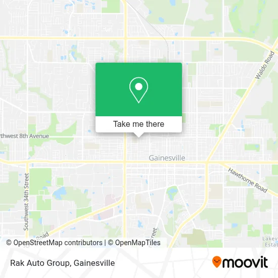 Mapa de Rak Auto Group