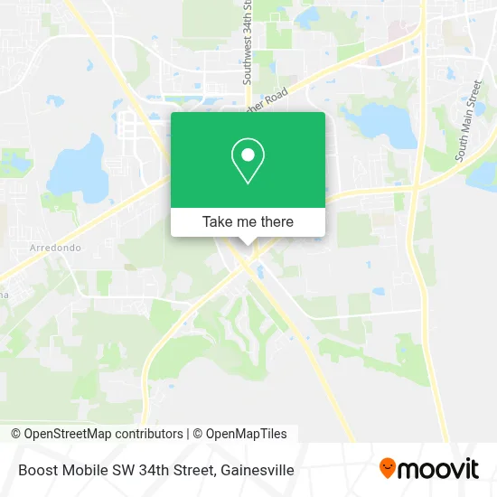 Boost Mobile SW 34th Street map