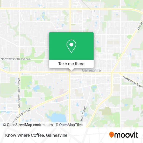 Know Where Coffee map