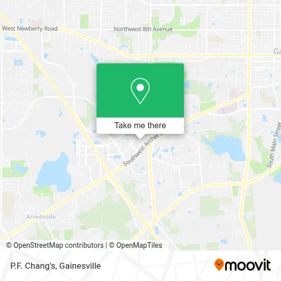 P.F. Chang's map