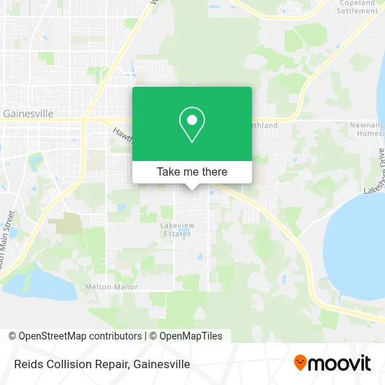 Reids Collision Repair map