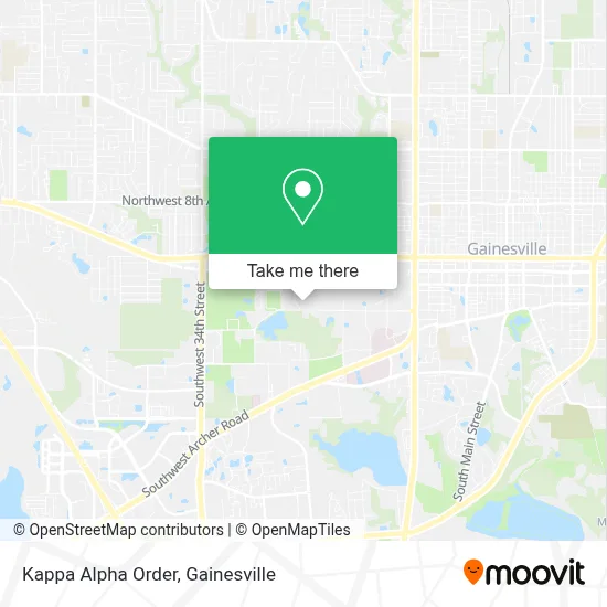 Kappa Alpha Order map