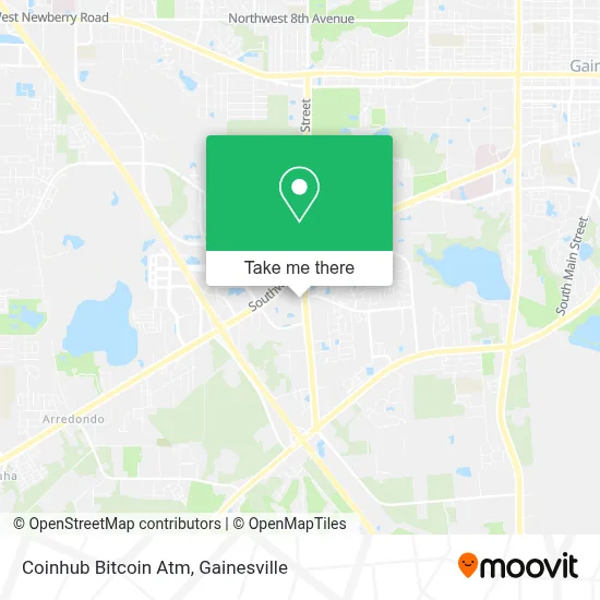 Coinhub Bitcoin Atm map
