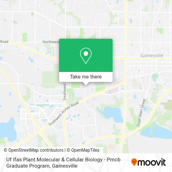 Uf Ifas Plant Molecular & Cellular Biology - Pmcb Graduate Program map