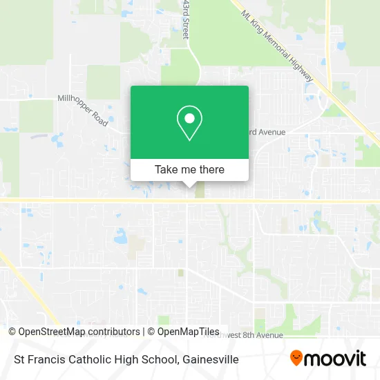 St Francis Catholic High School map
