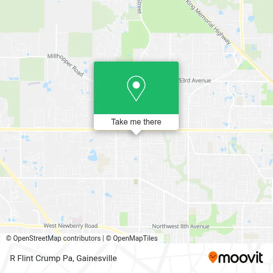 R Flint Crump Pa map