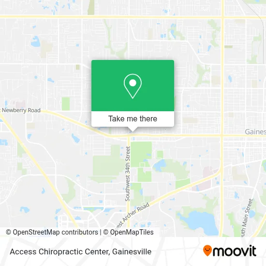Access Chiropractic Center map