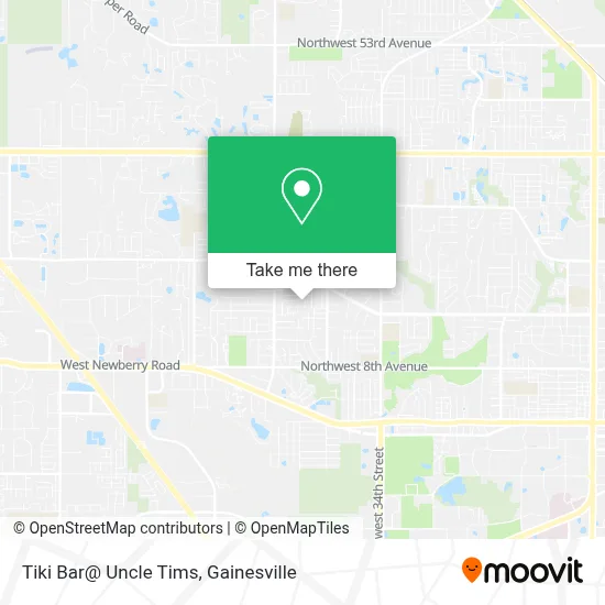 Tiki Bar@ Uncle Tims map