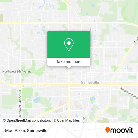 Mod Pizza map