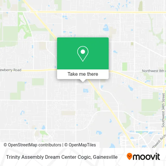 Trinity Assembly Dream Center Cogic map