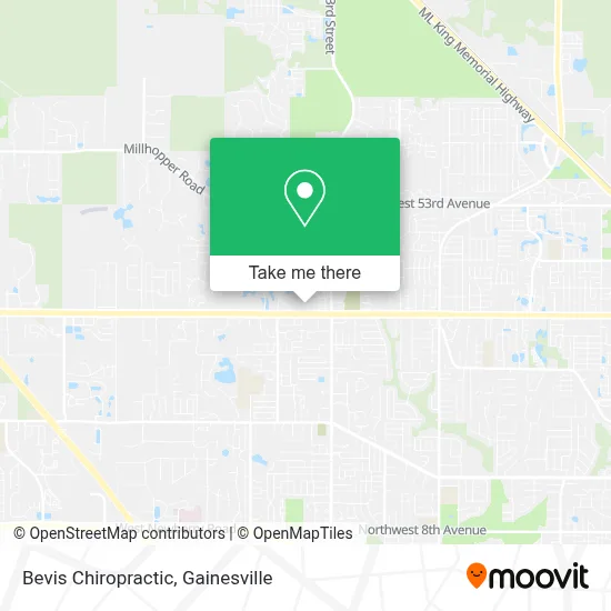 Bevis Chiropractic map