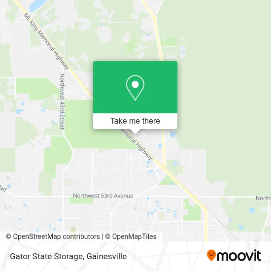 Gator State Storage map