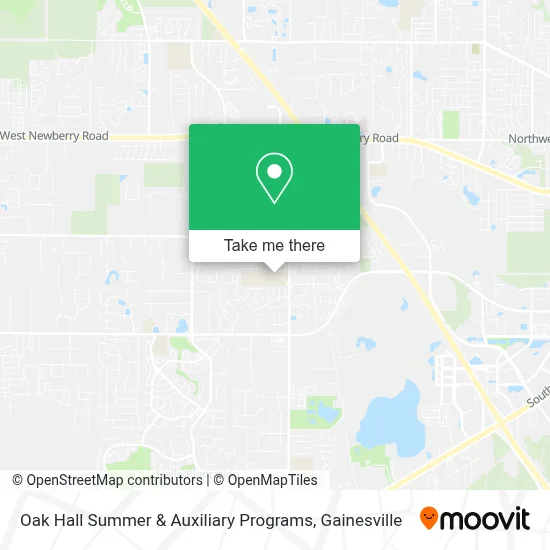 Oak Hall Summer & Auxiliary Programs map