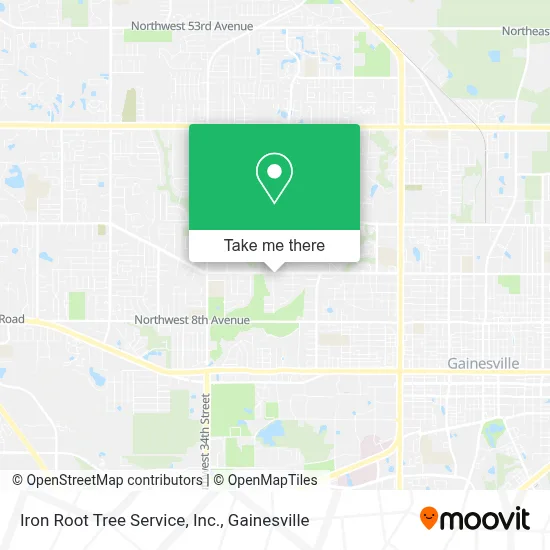 Iron Root Tree Service, Inc. map