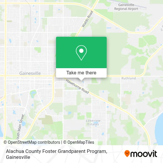 Alachua County Foster Grandparent Program map