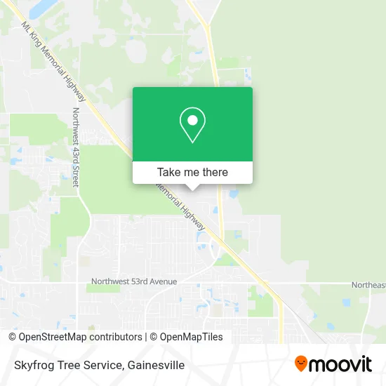 Skyfrog Tree Service map