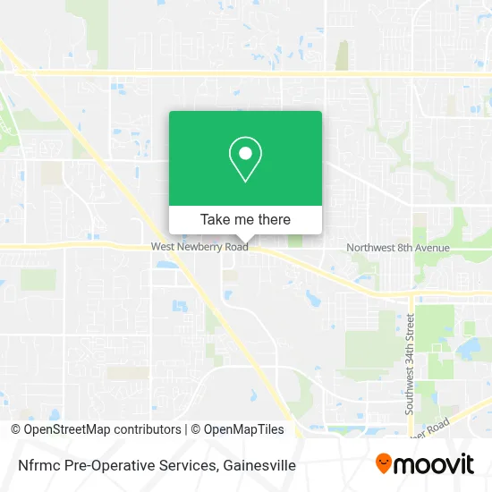 Nfrmc Pre-Operative Services map