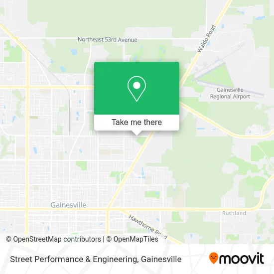 Street Performance & Engineering map