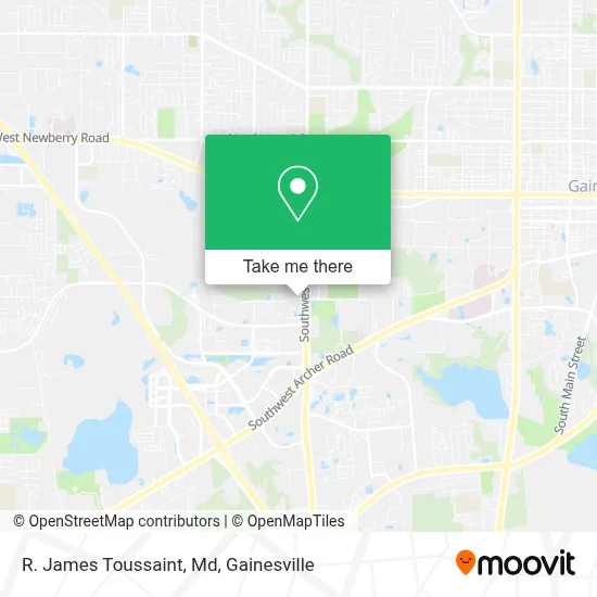 R. James Toussaint, Md map