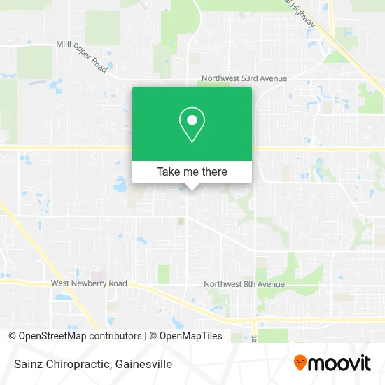 Sainz Chiropractic map