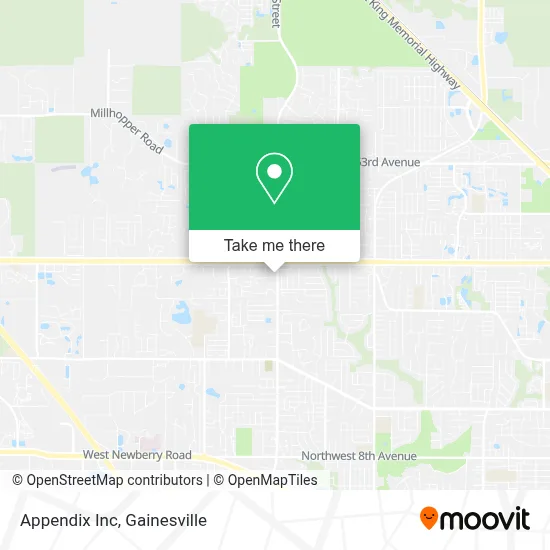 Appendix Inc map