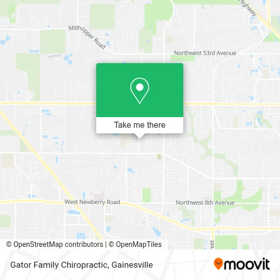 Gator Family Chiropractic map