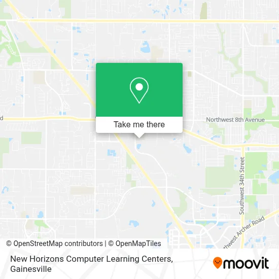 New Horizons Computer Learning Centers map