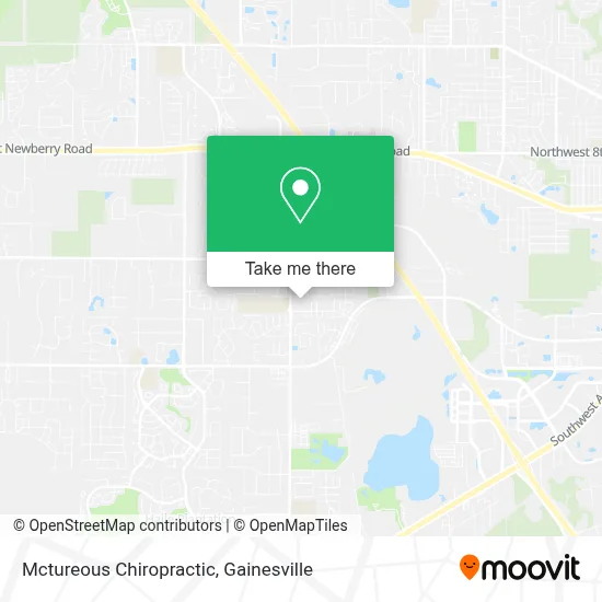 Mctureous Chiropractic map