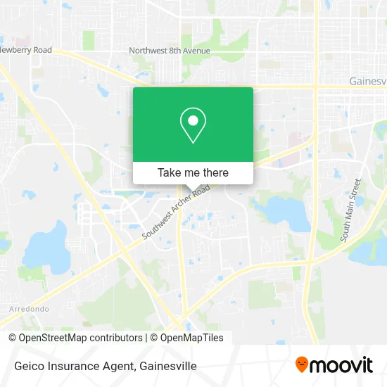 Geico Insurance Agent map