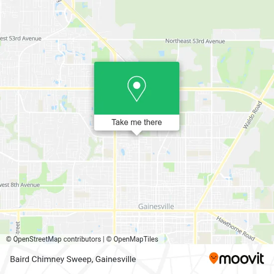 Baird Chimney Sweep map