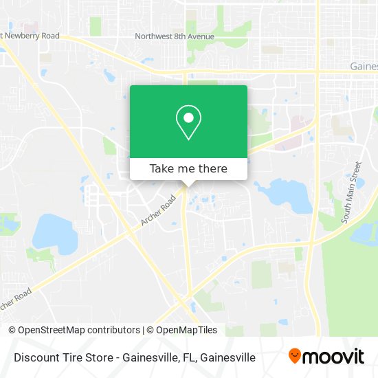 Discount Tire Store - Gainesville, FL map