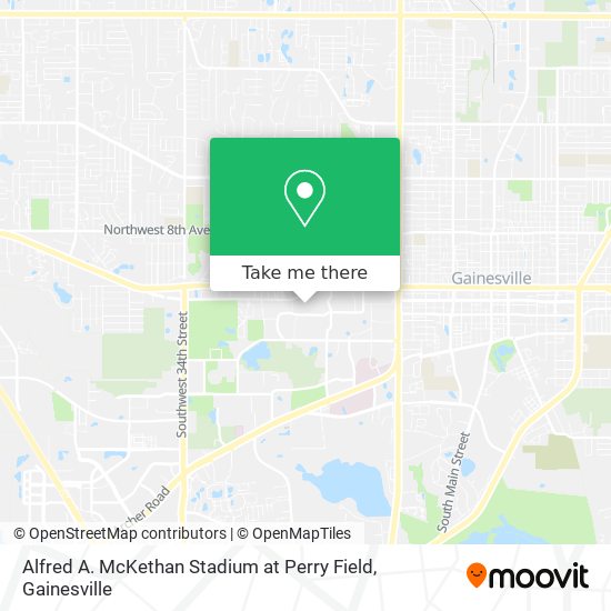 Alfred A. McKethan Stadium at Perry Field map
