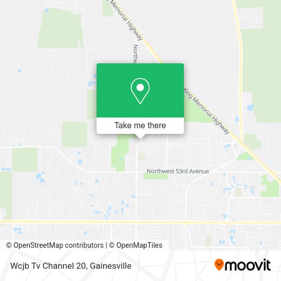 Wcjb Tv Channel 20 map